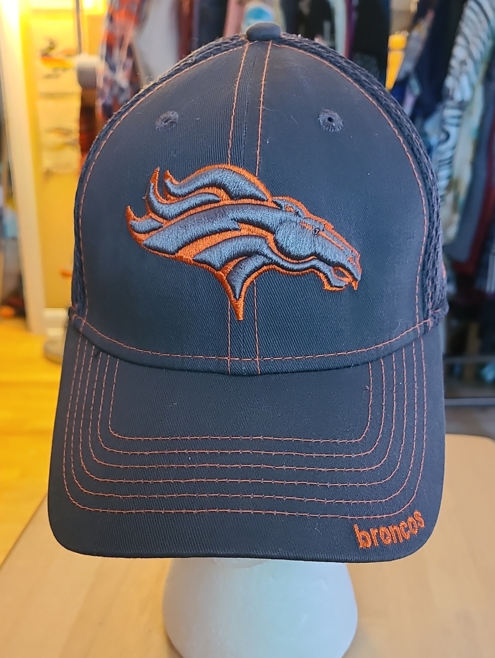 NFL New Era Fitted Cap in Black and Gray